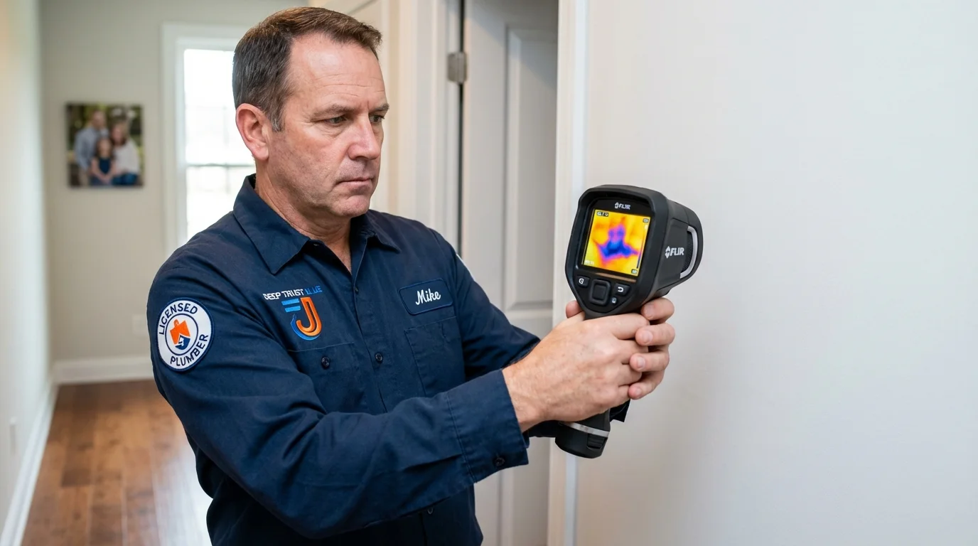 Thermal imaging leak detection by Johns Plumbing LLC in Lennox